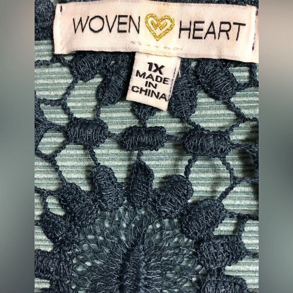 Woven Heart Kimono Floral Crochet Fringe Cardigan - Picture 6 of 11